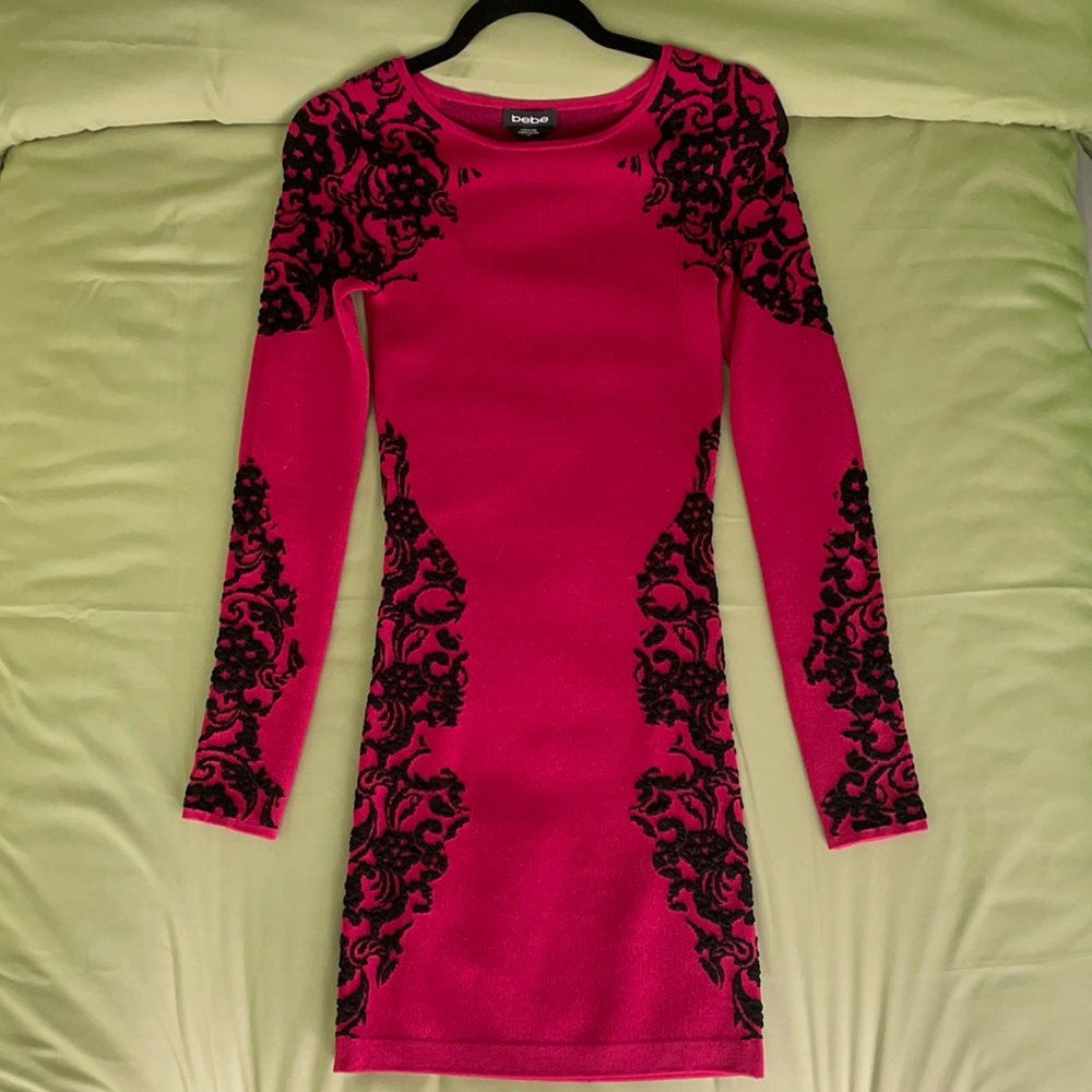 Bebe sweater dress, size S/P